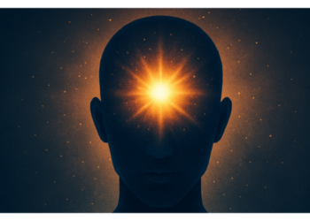 Illustration of how to decalcify the pineal gland naturally through light and meditation.