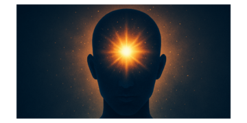 Illustration of how to decalcify the pineal gland naturally through light and meditation.