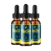 Three bottles of KeySlim Drops dietary supplement with droppers – liquid formula designed for weight loss support